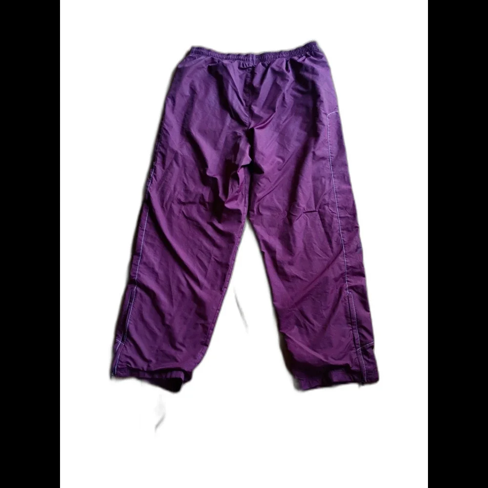 Under Armour Track Pants Men's Large Maroon Zip Hem Mesh Liner